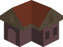 Placeholder Isometric Building Icon Colored Dark