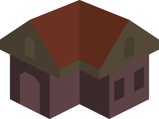 Placeholder Isometric Building Icon Colored Dark