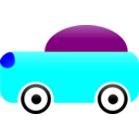 download Car clipart image with 180 hue color