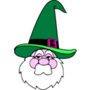 download Wizard In Blue Hat clipart image with 270 hue color
