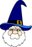Wizard In Blue Hat
