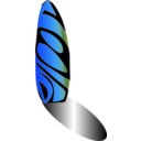 download Water Skiing Board Icon clipart image with 180 hue color