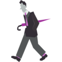 download Man Walking clipart image with 90 hue color