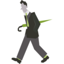 download Man Walking clipart image with 225 hue color