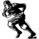 download Old Time Football Player clipart image with 90 hue color