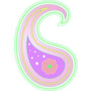 download Paisley 2 clipart image with 90 hue color