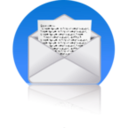 download Big Mail Icon clipart image with 180 hue color