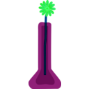 download Flower In Vase clipart image with 90 hue color