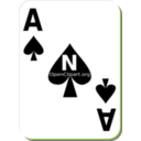 download White Deck Ace Of Spades clipart image with 45 hue color