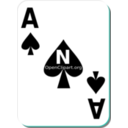 download White Deck Ace Of Spades clipart image with 135 hue color