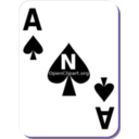 download White Deck Ace Of Spades clipart image with 225 hue color