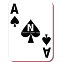 download White Deck Ace Of Spades clipart image with 315 hue color