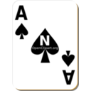 download White Deck Ace Of Spades clipart image with 0 hue color