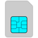 download Sim Card Mobile Phone clipart image with 135 hue color