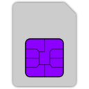download Sim Card Mobile Phone clipart image with 225 hue color