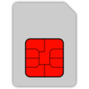 download Sim Card Mobile Phone clipart image with 315 hue color