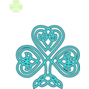 download Celtic Shamrock clipart image with 90 hue color
