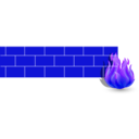 download Firewall 2d clipart image with 225 hue color