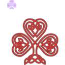 download Celtic Shamrock clipart image with 270 hue color