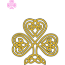 download Celtic Shamrock clipart image with 315 hue color