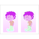download Ptit Bonhomme clipart image with 270 hue color