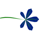 download Palmate Leaf 5 Lobed clipart image with 90 hue color