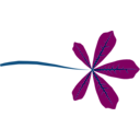download Palmate Leaf 5 Lobed clipart image with 180 hue color