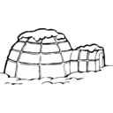 download Igloo clipart image with 135 hue color