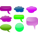 download Speech Bubbles clipart image with 90 hue color