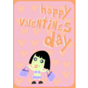 download Happy Valentines Day Card clipart image with 45 hue color