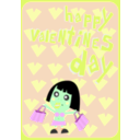 download Happy Valentines Day Card clipart image with 90 hue color