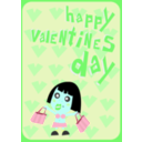 download Happy Valentines Day Card clipart image with 135 hue color