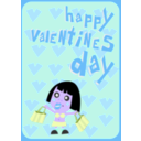 download Happy Valentines Day Card clipart image with 225 hue color