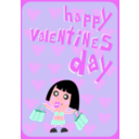 download Happy Valentines Day Card clipart image with 315 hue color