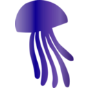 download Jellyfish Icon clipart image with 45 hue color