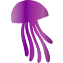 download Jellyfish Icon clipart image with 90 hue color