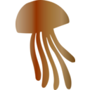 download Jellyfish Icon clipart image with 180 hue color