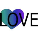 download Love Icon clipart image with 270 hue color