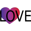 download Love Icon clipart image with 0 hue color