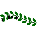 download Olive Branch clipart image with 0 hue color