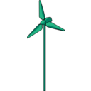download Wind Turbine Green clipart image with 45 hue color