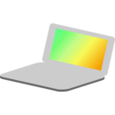 download Laptop Simple Icon clipart image with 90 hue color