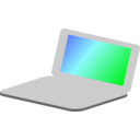 download Laptop Simple Icon clipart image with 180 hue color