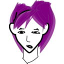 Girl With Purple Hair