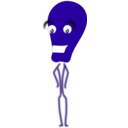 download Alien clipart image with 135 hue color