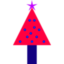 download Christmas Tree clipart image with 225 hue color
