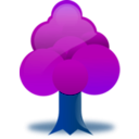 download Tree clipart image with 180 hue color