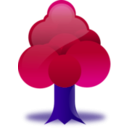 download Tree clipart image with 225 hue color