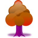 download Tree clipart image with 270 hue color