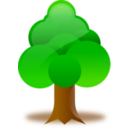 download Tree clipart image with 0 hue color